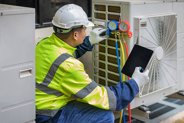 Professional Hvac technician working in Martel, OH